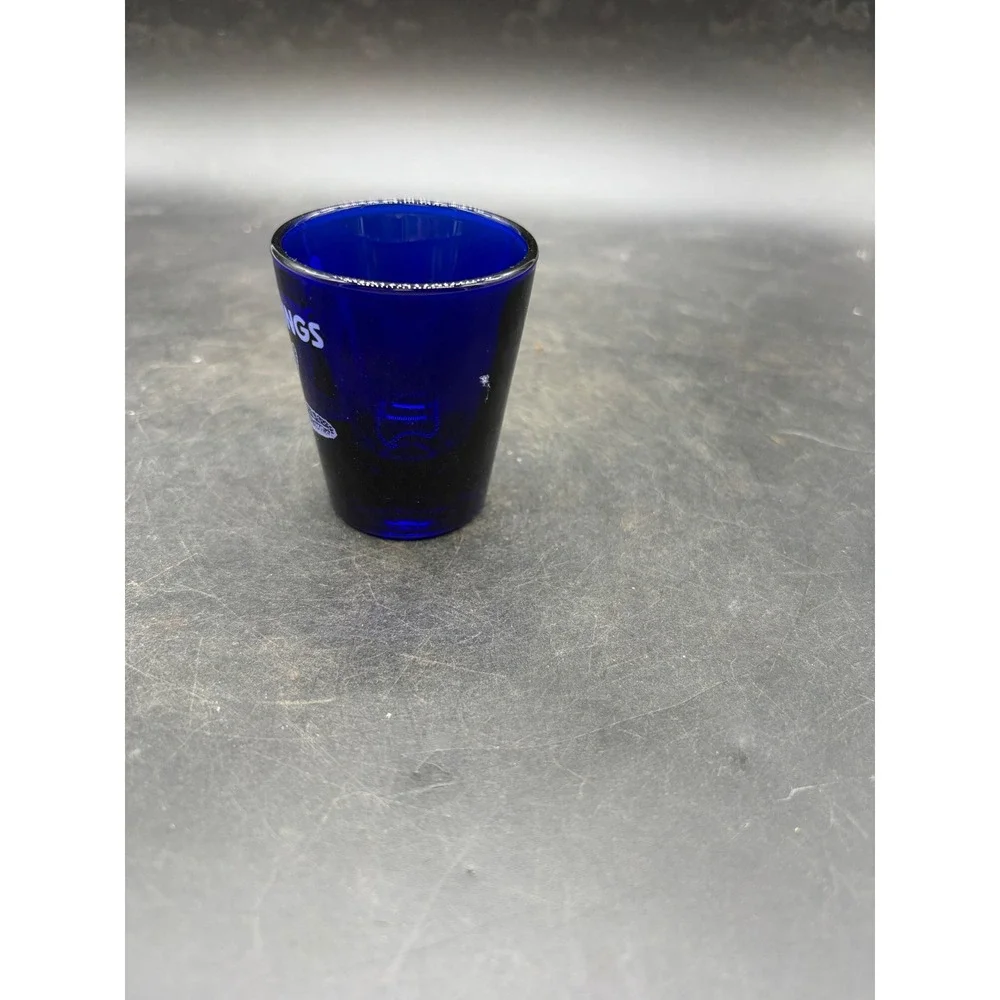 Brookings Oregon Souvenir Shot Glass Cobalt Blue Starfish Travel Barware